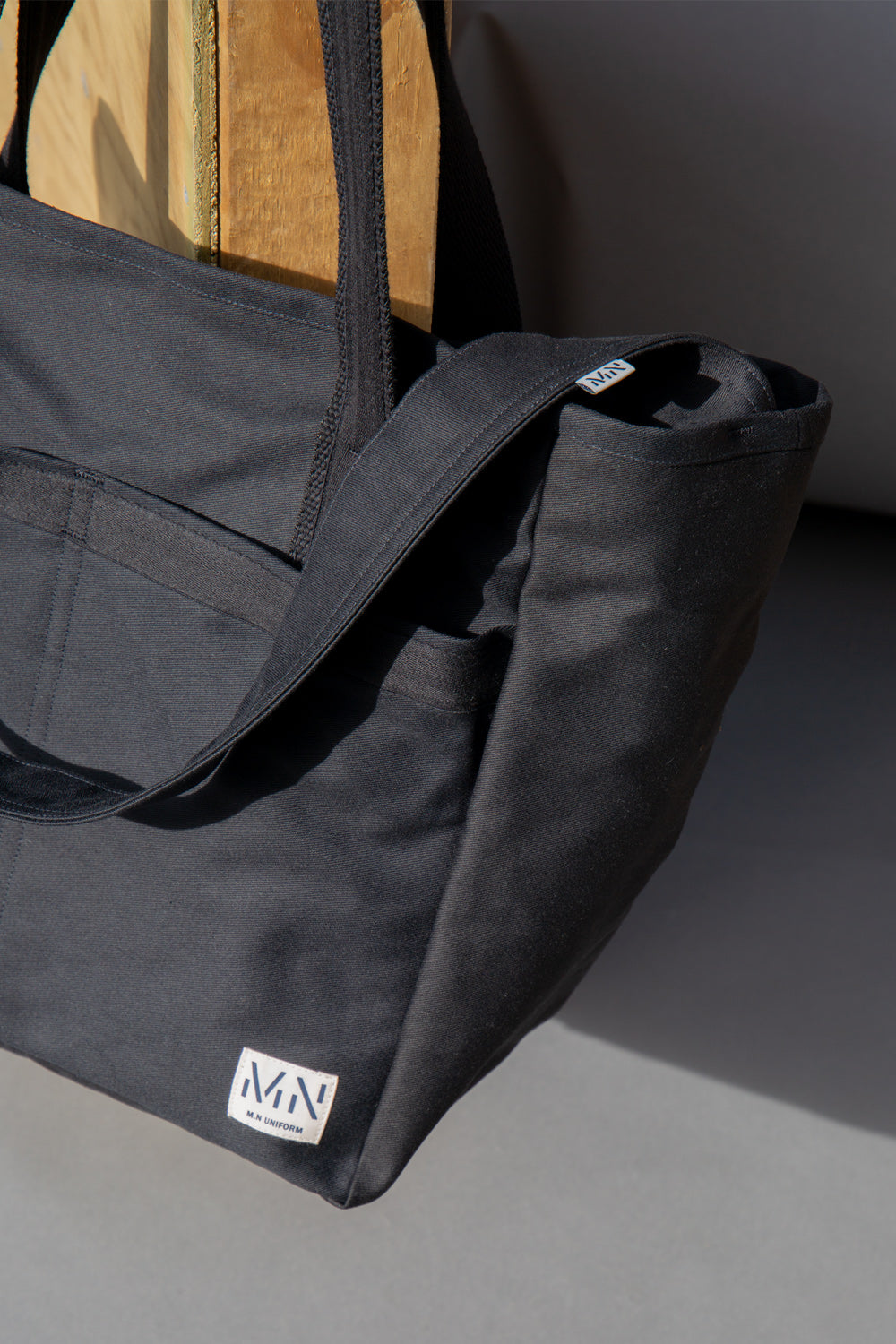 M.N Black Carryall Bag