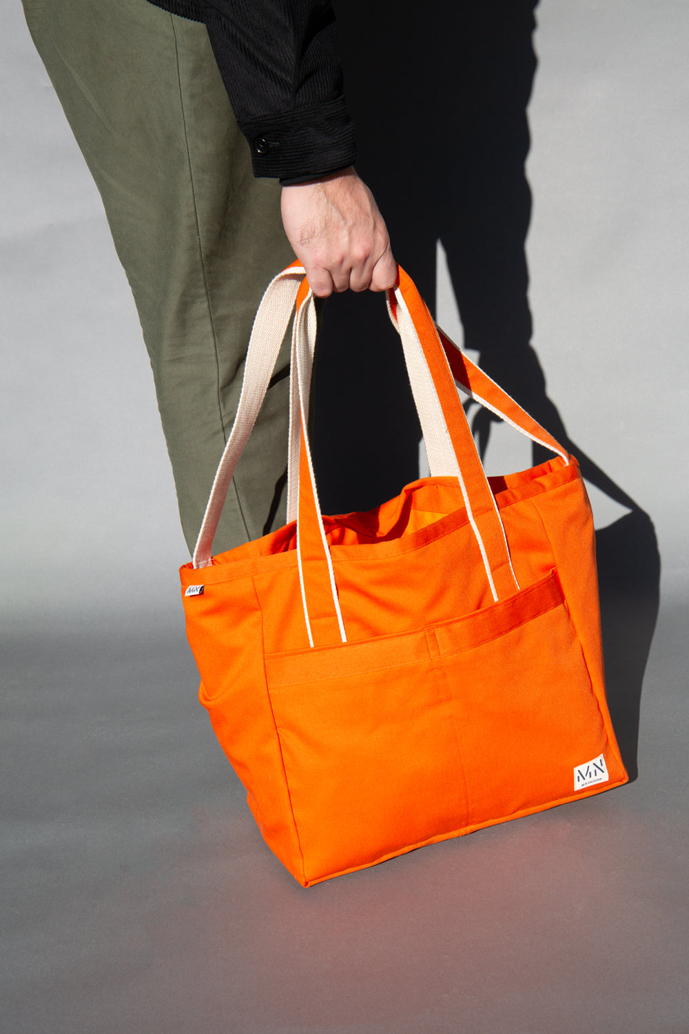 M.N Orange Carryall Bag