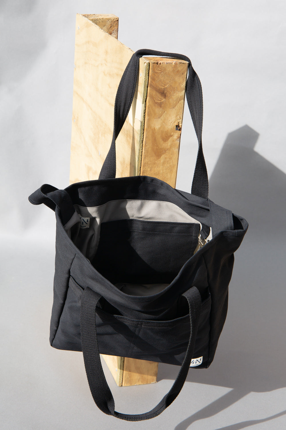 M.N Black Carryall Bag