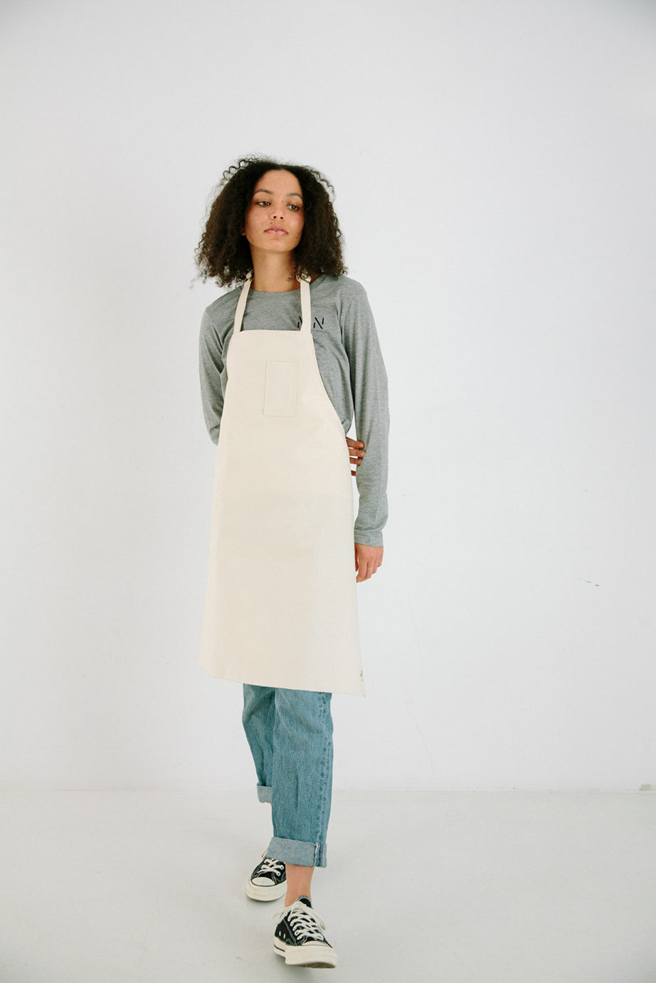 Natural Japanese Denim Apron - MN Uniform